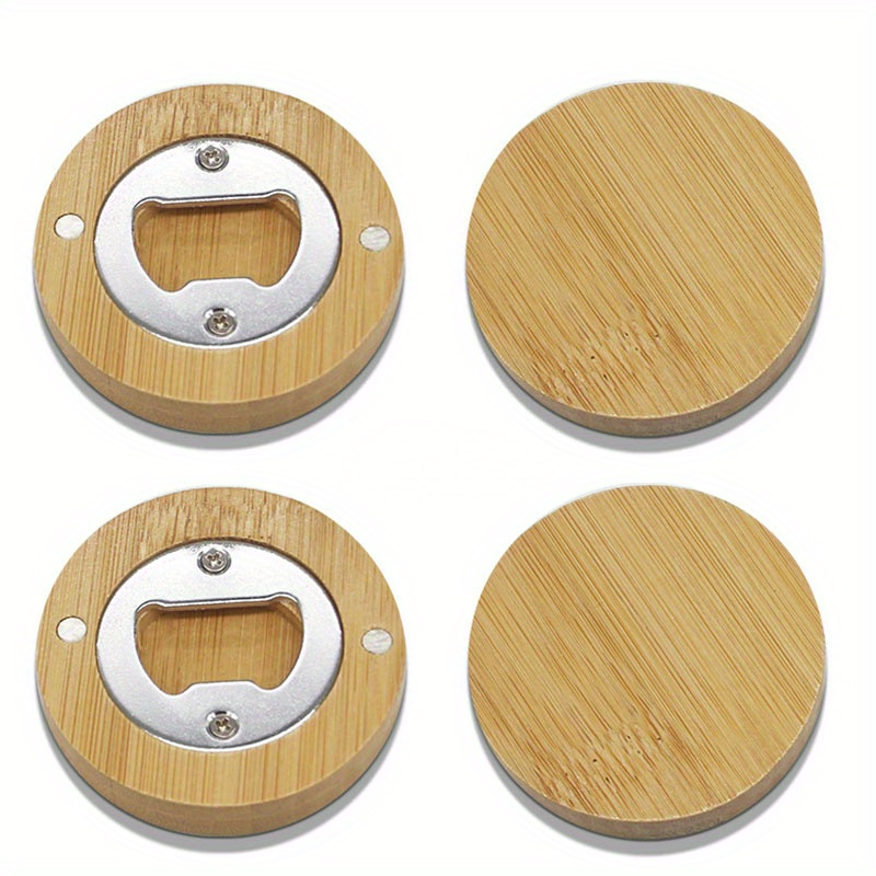 Magnetic Bamboo bottle Opener